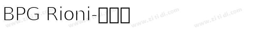 BPG Rioni字体转换